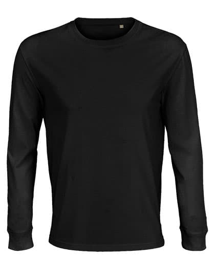 Unisex Long Sleeve T-Shirt Pioneer — Deep Black