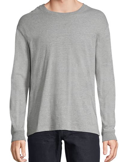 Unisex Long Sleeve T-Shirt Pioneer — Grey Melange