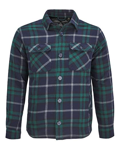 Unisex Checkered Overshirt Noah — Green Empire