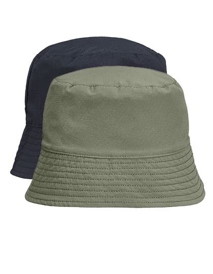 Unisex Nylon Bucket Hat — Black