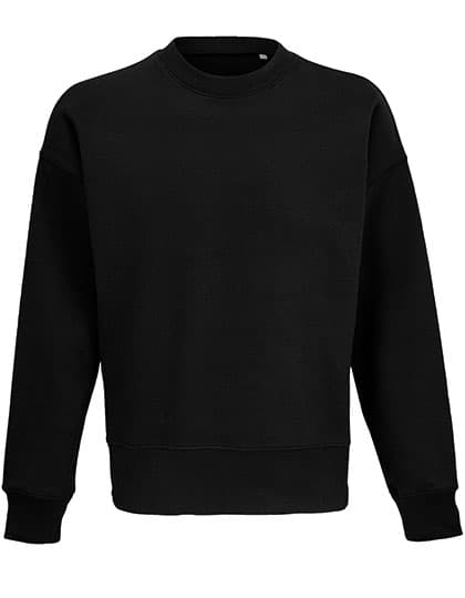 Unisex Round-Neck Sweatshirt Authentic — Black