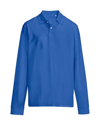 Unisex Pacific Polo Shirt Longsleeve — Royal Blue 241