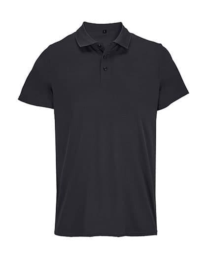 Unisex Pitcher Sports Polo Shirt — Black