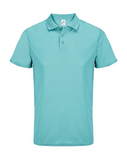Unisex Pitcher Sports Polo Shirt — Pool Blue