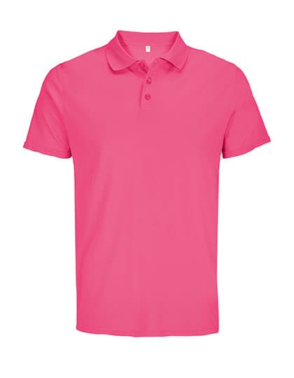Unisex Pitcher Sports Polo Shirt — Ribbon Pink