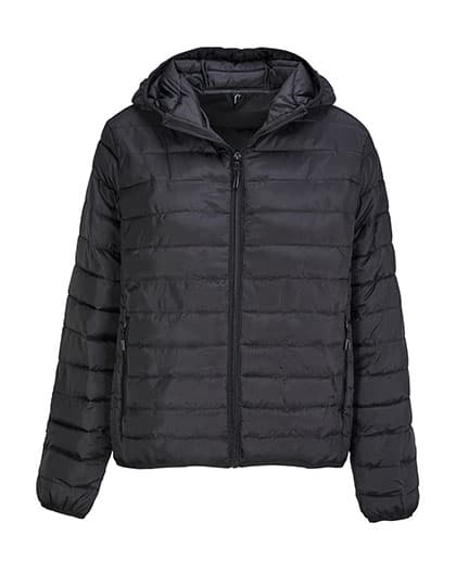 Women´s Stream Lightweight Hooded Padded Jacket — Black