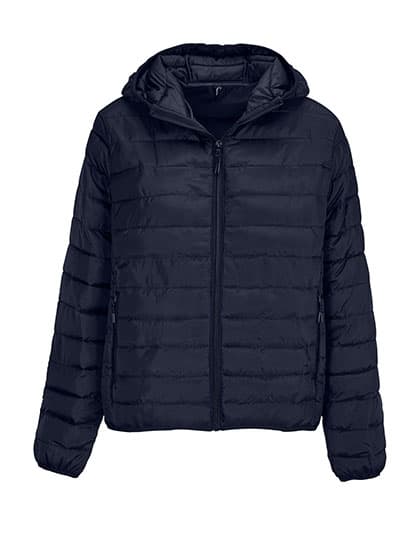 Women´s Stream Lightweight Hooded Padded Jacket — French Navy
