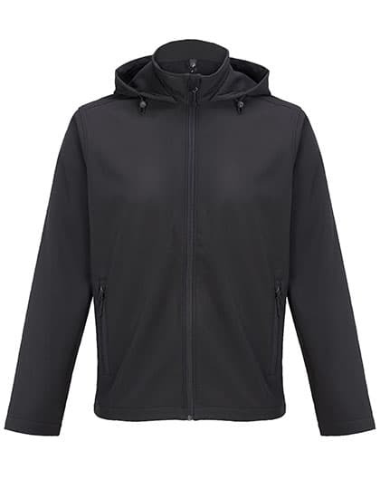 Men´s Race Softshell Hooded Jacket — Black