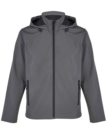 Men´s Race Softshell Hooded Jacket — Charcoal Grey (Solid)