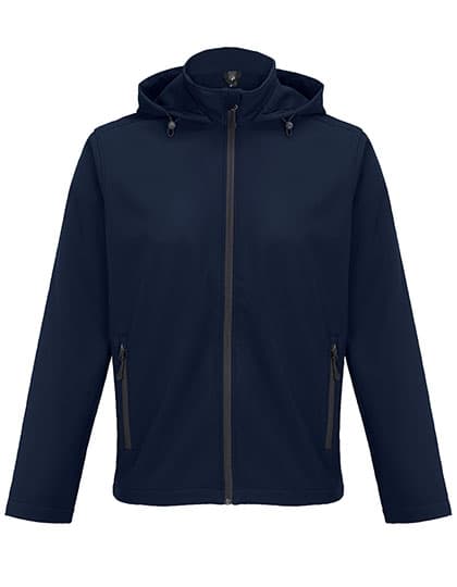 Men´s Race Softshell Hooded Jacket — French Navy