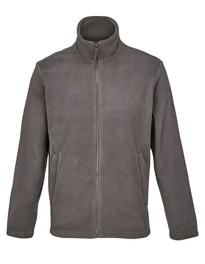 Unisex Microfleece Full-Zip Jacket Nitro — Charcoal Grey Melange