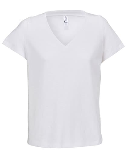 Women´s V-Neck T-Shirt Regent — White