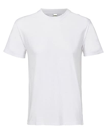 Unisex Vintage Open-End T-Shirt Cliff — White