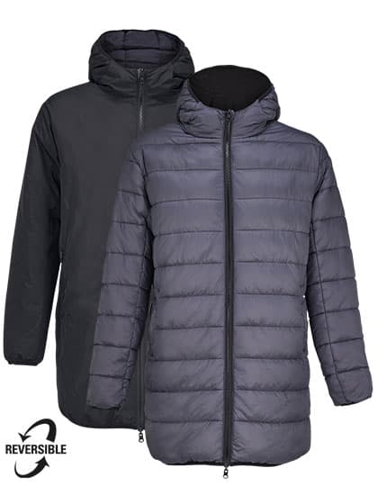 Unisex Reversible Parka Reverse — Black