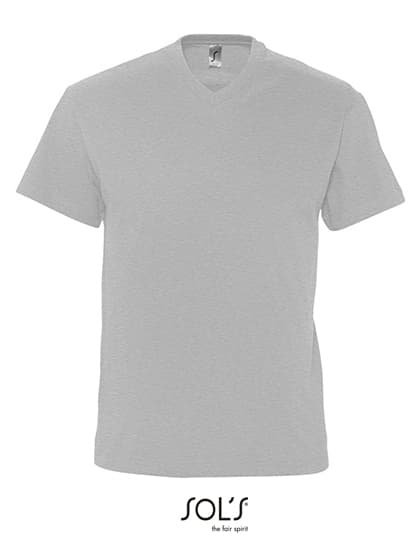 V-Neck T-Shirt Victory — Grey Melange