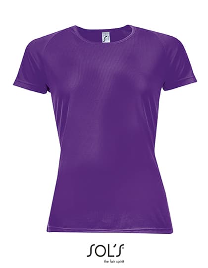 Women´s Raglan Sleeves T Sporty — Dark Purple