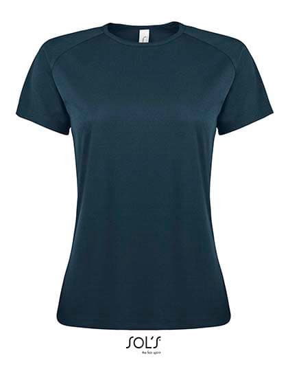 Women´s Raglan Sleeves T Sporty — Petroleum Blue