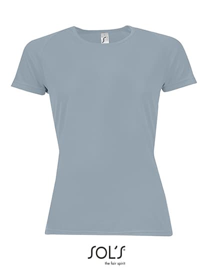 Women´s Raglan Sleeves T Sporty — Pure Grey