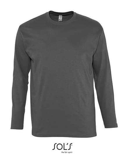 T-Shirt Monarch Long Sleeve — Dark Grey (Solid)