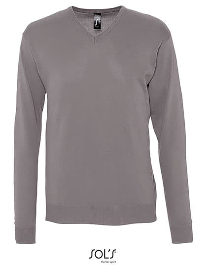 Men´s V-Neck Sweater Galaxy — Medium Grey (Solid)