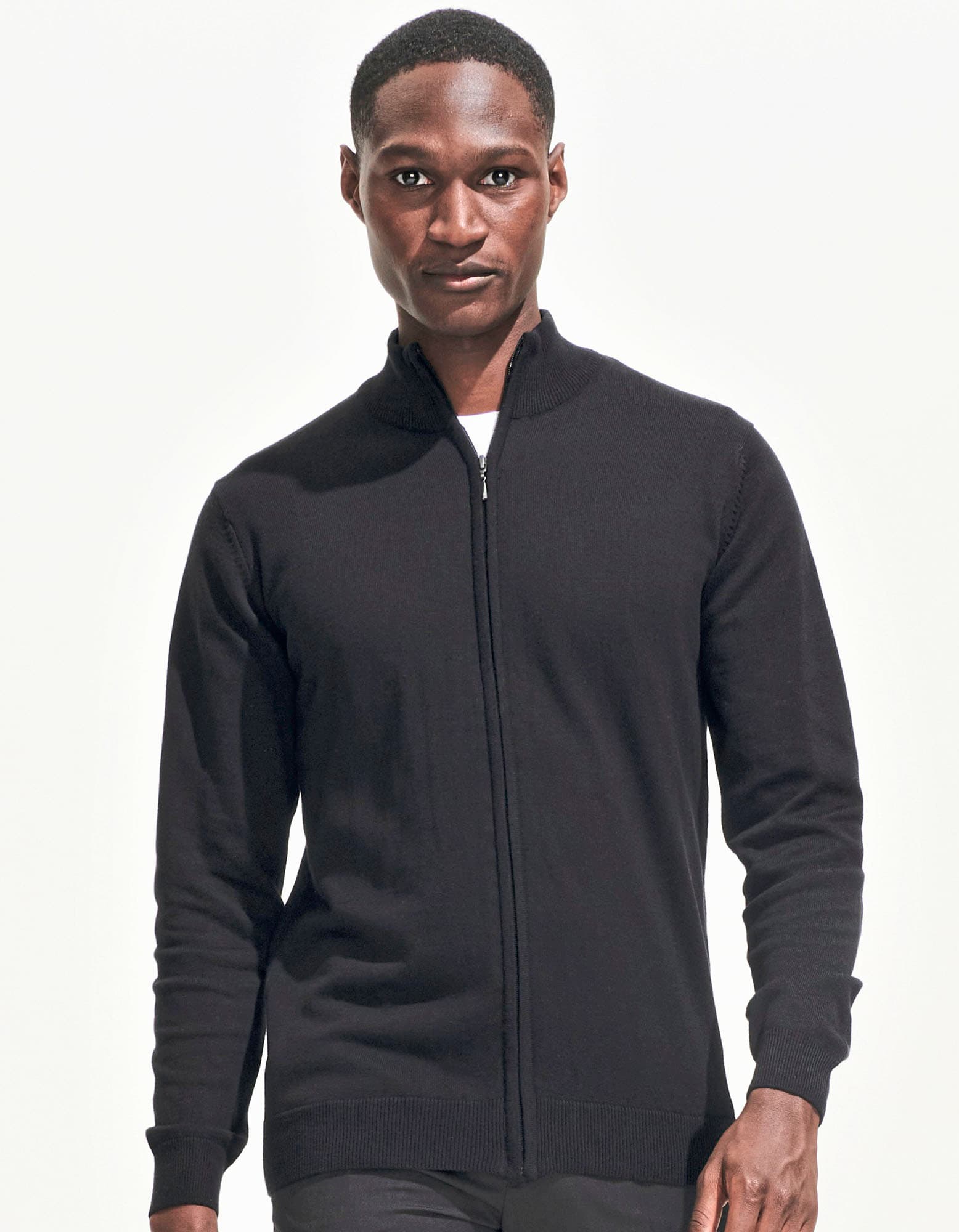Men´s Zipped Knitted Cardigan Gordon