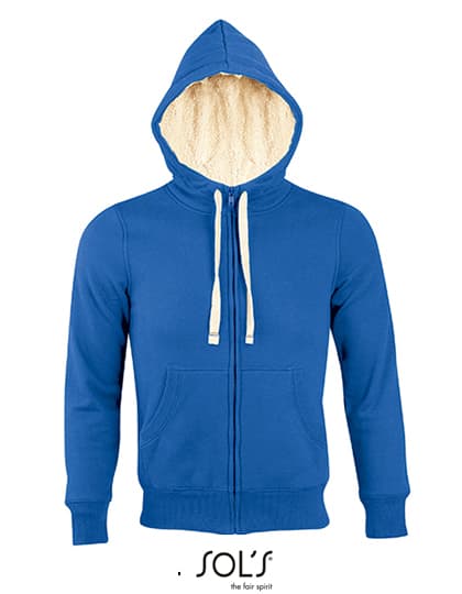 Unisex Zipped Jacket Sherpa — Royal Blue 241
