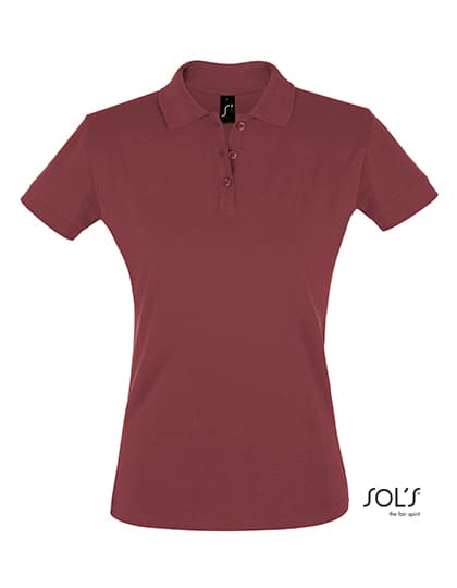 Women´s Polo Shirt Perfect — Burgundy