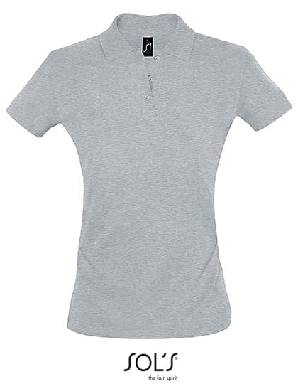 Women´s Polo Shirt Perfect — Grey Melange