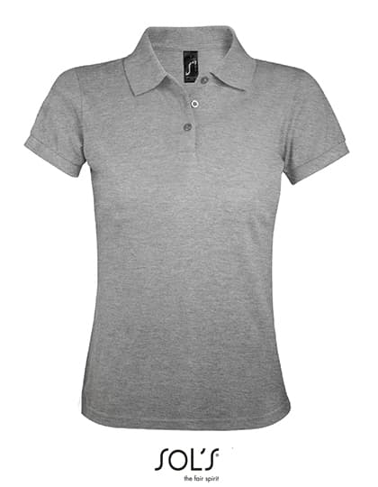 Women´s Polo Shirt Prime — Grey Melange
