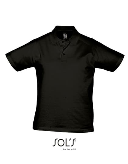 Men´s Jersey Polo Shirt Prescott — Deep Black