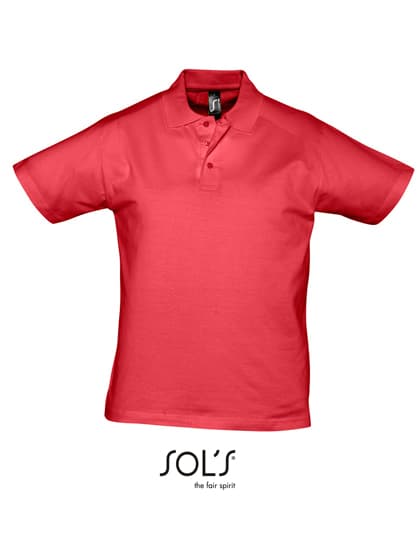 Men´s Jersey Polo Shirt Prescott — Red