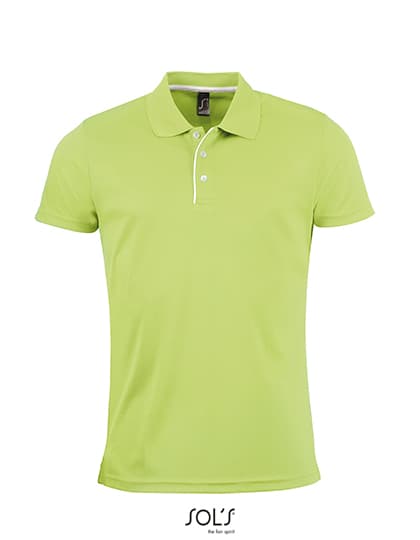 Men´s Sports Polo Shirt Performer — Apple Green