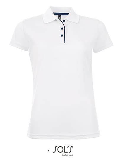 Women´s Sports Polo Shirt Performer — White