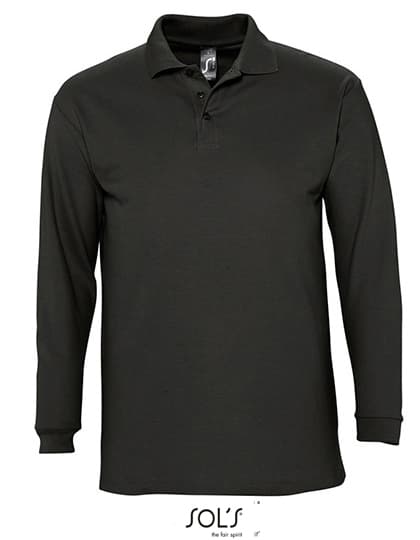 Long Sleeve Polo Winter II — Black