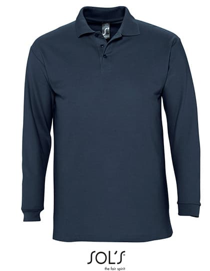 Long Sleeve Polo Winter II — Navy
