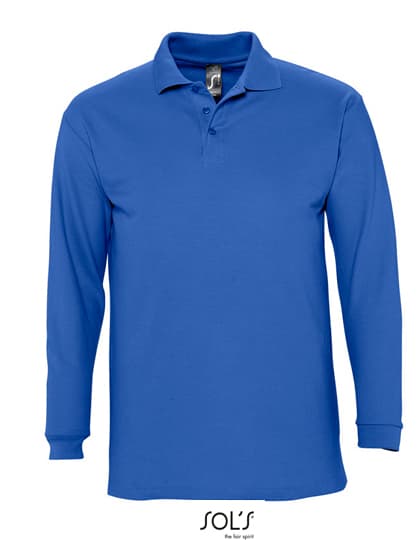 Long Sleeve Polo Winter II — Royal Blue 241