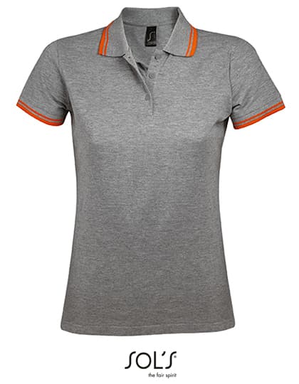 Women´s Polo Shirt Pasadena — Grey Melange