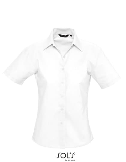 Women´s Oxford-Blouse Elite Short Sleeve — White