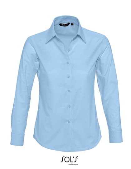 Women´s Oxford-Blouse Embassy Long Sleeve — Sky Blue