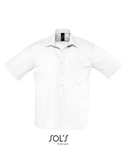 Popeline-Shirt Bristol Short Sleeve — White