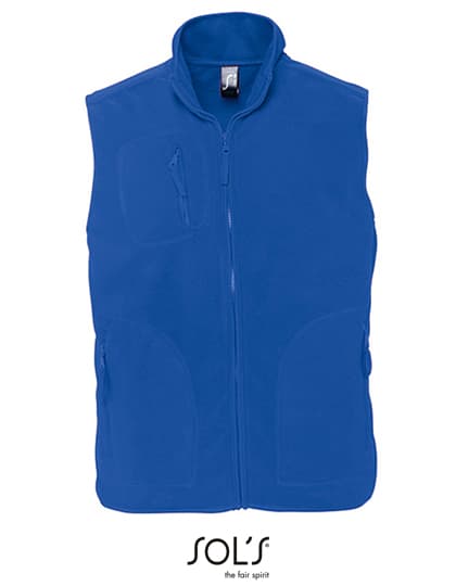 Unisex Fleece Vest Norway — Royal Blue 241