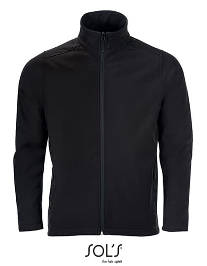Men´s Softshell Zip Jacket Race — Black