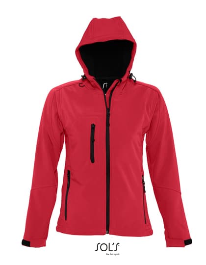 Women´s Hooded Softshell Jacket Replay — Pepper Red