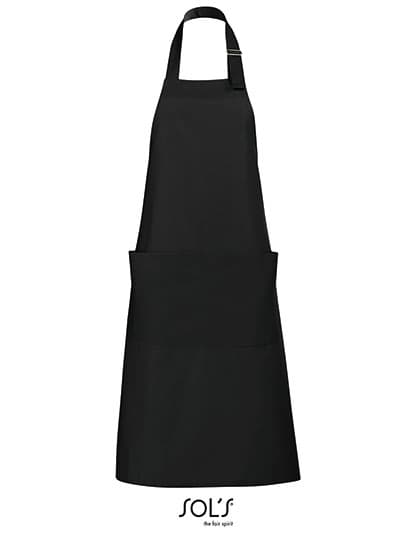 Long Apron Gala — Deep Black