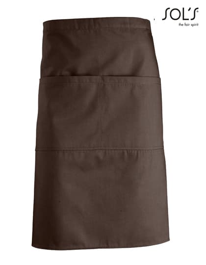 Medium Apron Greenwich — Chocolate
