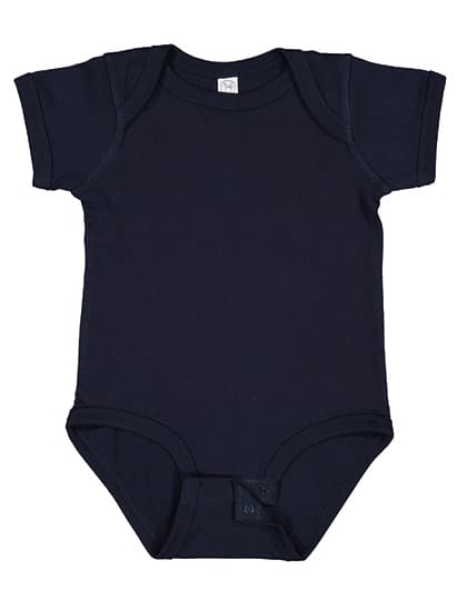 Infant Fine Jersey Short Sleeve Bodysuit — Navy