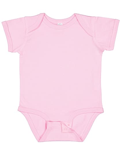 Infant Fine Jersey Short Sleeve Bodysuit — Pink