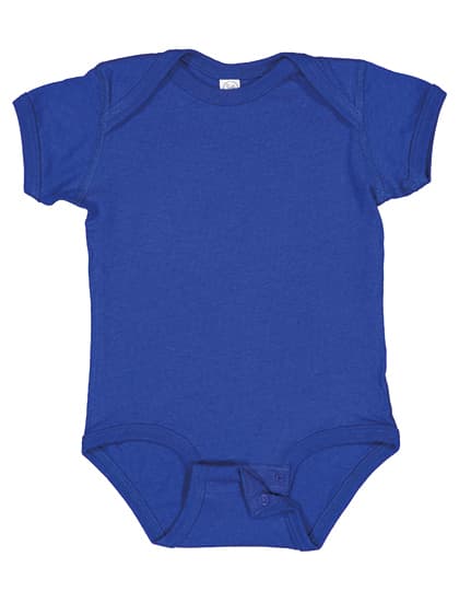 Infant Fine Jersey Short Sleeve Bodysuit — Royal