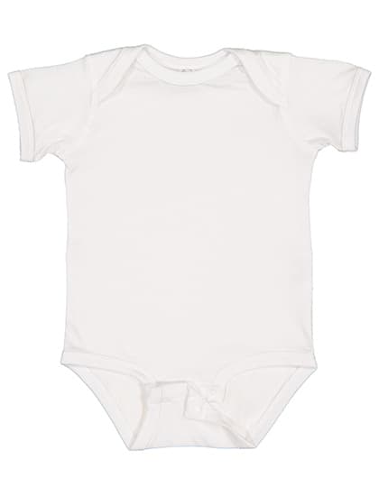 Infant Fine Jersey Short Sleeve Bodysuit — White