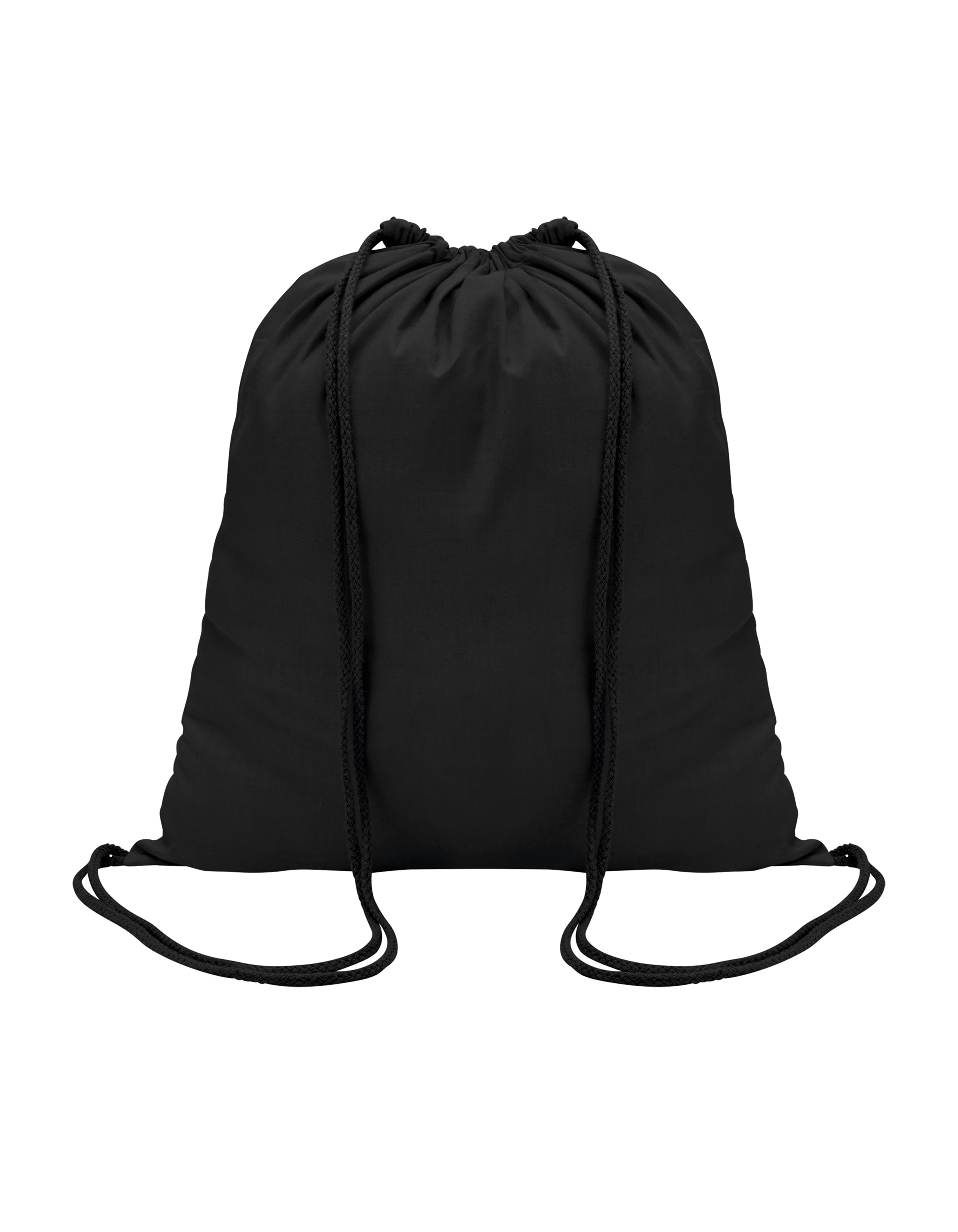 Drawstring Backpack Genova — Black